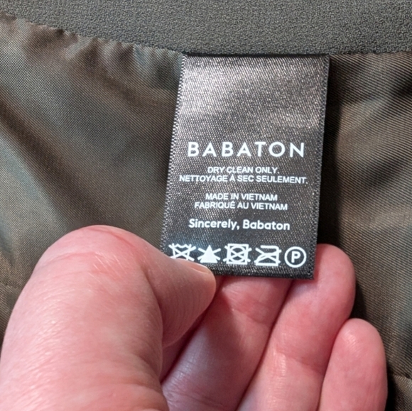 Aritzia Babaton Expert Vest Dark Academia Women XS Office Quiet Luxury 90s Olive - Picture 10 of 11